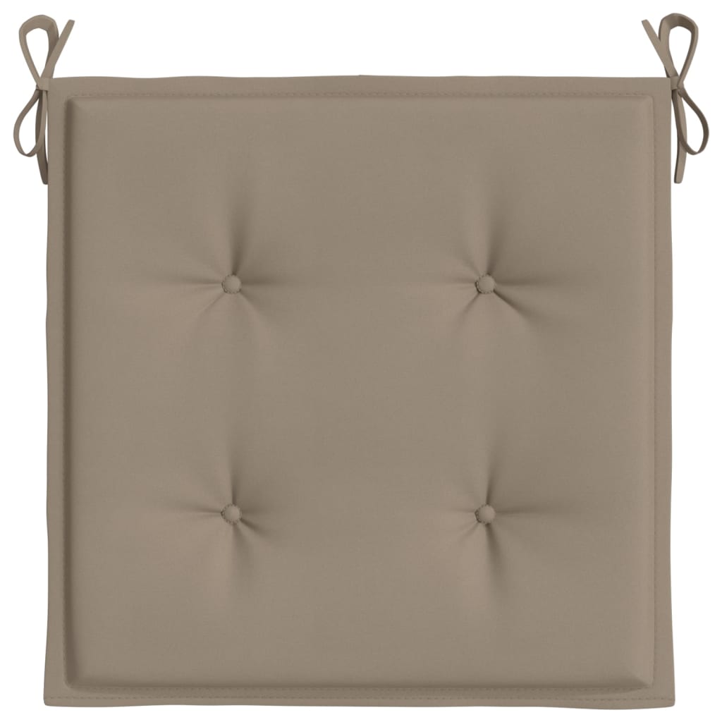 Perne scaune grădină 2 buc. gri taupe 50x50x3cm țesătură Oxford