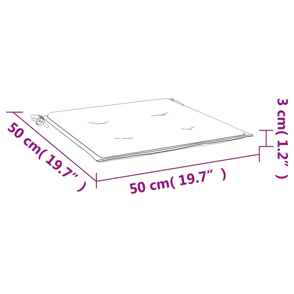 Perne scaune grădină 2 buc. gri taupe 50x50x3cm țesătură Oxford