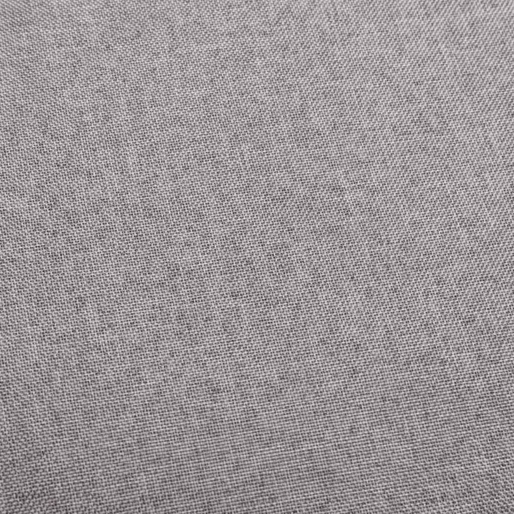 Scaune de bar, 2 buc., gri deschis, material textil