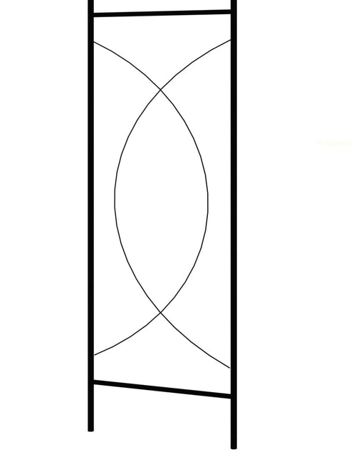 Загрузите изображение в средство просмотра галереи, Arcadă de grădină, negru, 150 x 34 x 240 cm, fier
