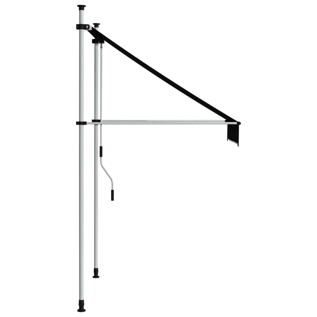 Copertină retractabilă manual, antracit, 100 cm