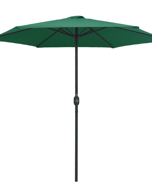 Загрузите изображение в средство просмотра галереи, Umbrelă de soare cu stâlp aluminiu, verde, 270 x 246 cm
