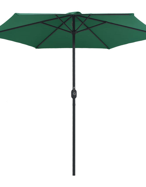 Загрузите изображение в средство просмотра галереи, Umbrelă de soare cu stâlp aluminiu, verde, 270 x 246 cm
