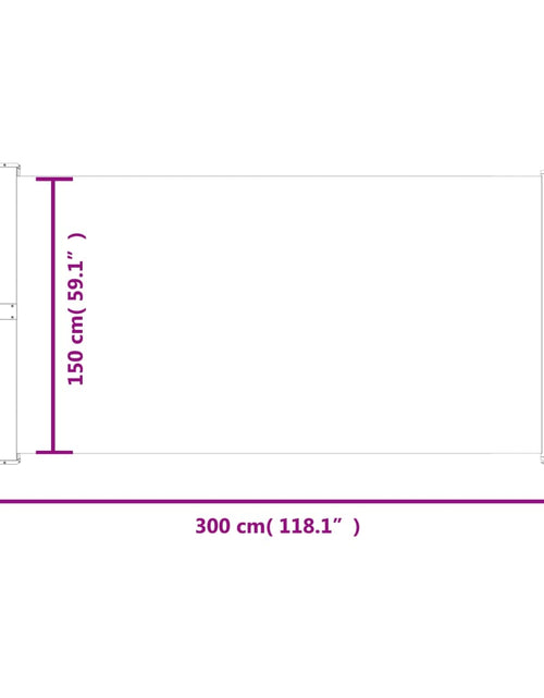 Încărcați imaginea în vizualizatorul Galerie, Copertină laterală retractabilă de terasă, maro, 160 x 300 cm
