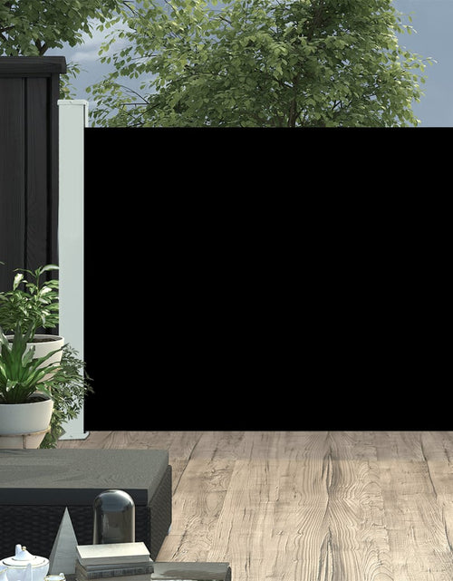 Загрузите изображение в средство просмотра галереи, Copertină laterală retractabilă de terasă, negru, 100x500 cm
