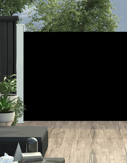 Загрузите изображение в средство просмотра галереи, Copertină laterală retractabilă de terasă, negru, 140x500 cm
