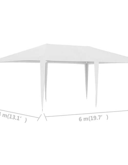 Загрузите изображение в средство просмотра галереи, Cort de petrecere, alb, 4 x 6 m
