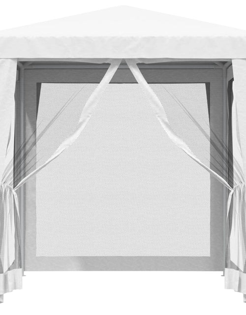 Загрузите изображение в средство просмотра галереи, Cort de petrecere cu 4 pereți din plasă, alb, 2 x 2 m
