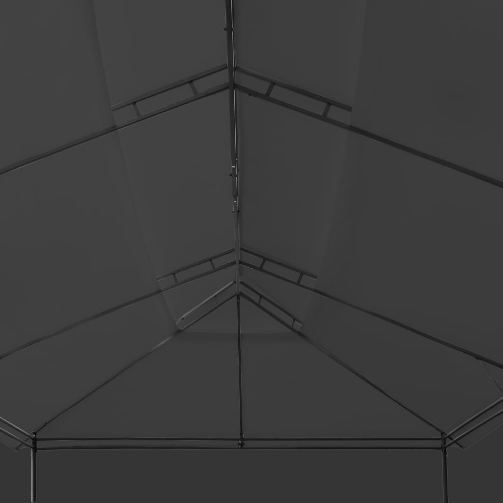 Pavilion cu perdele, antracit, 600 x 298 x 270 cm