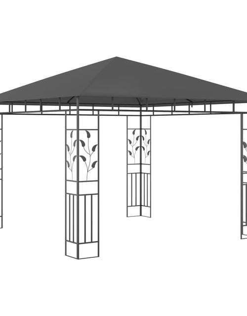 Încărcați imaginea în vizualizatorul Galerie, Pavilion cu plasă anti-țânțari, antracit, 3x3x2,73 m, 180 g/m²
