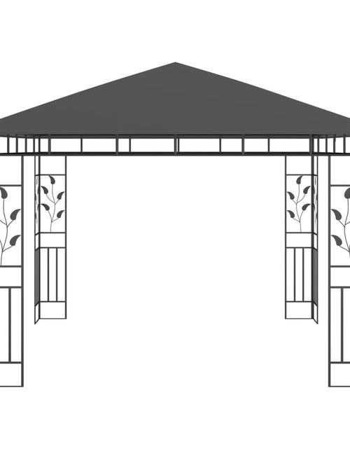 Încărcați imaginea în vizualizatorul Galerie, Pavilion cu plasă anti-țânțari, antracit, 3x3x2,73 m, 180 g/m²
