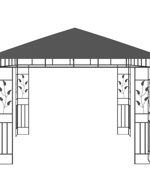 Încărcați imaginea în vizualizatorul Galerie, Pavilion cu plasă anti-țânțari, antracit, 3x3x2,73 m, 180 g/m²
