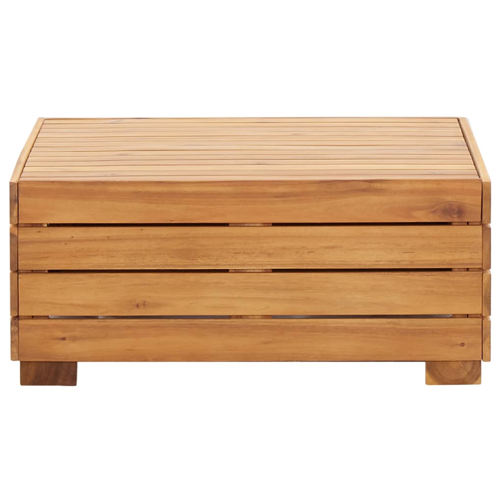 Set mobilier grădină cu perne, 8 piese, alb crem, lemn acacia