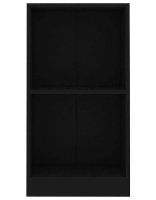 Загрузите изображение в средство просмотра галереи, Bibliotecă, negru, 40x24x75 cm, lemn prelucrat
