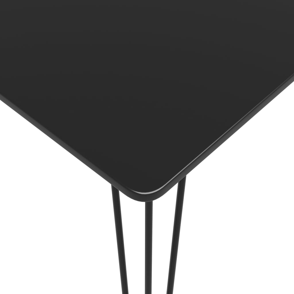 Masă de bar, negru, 120 x 60 x 105 cm