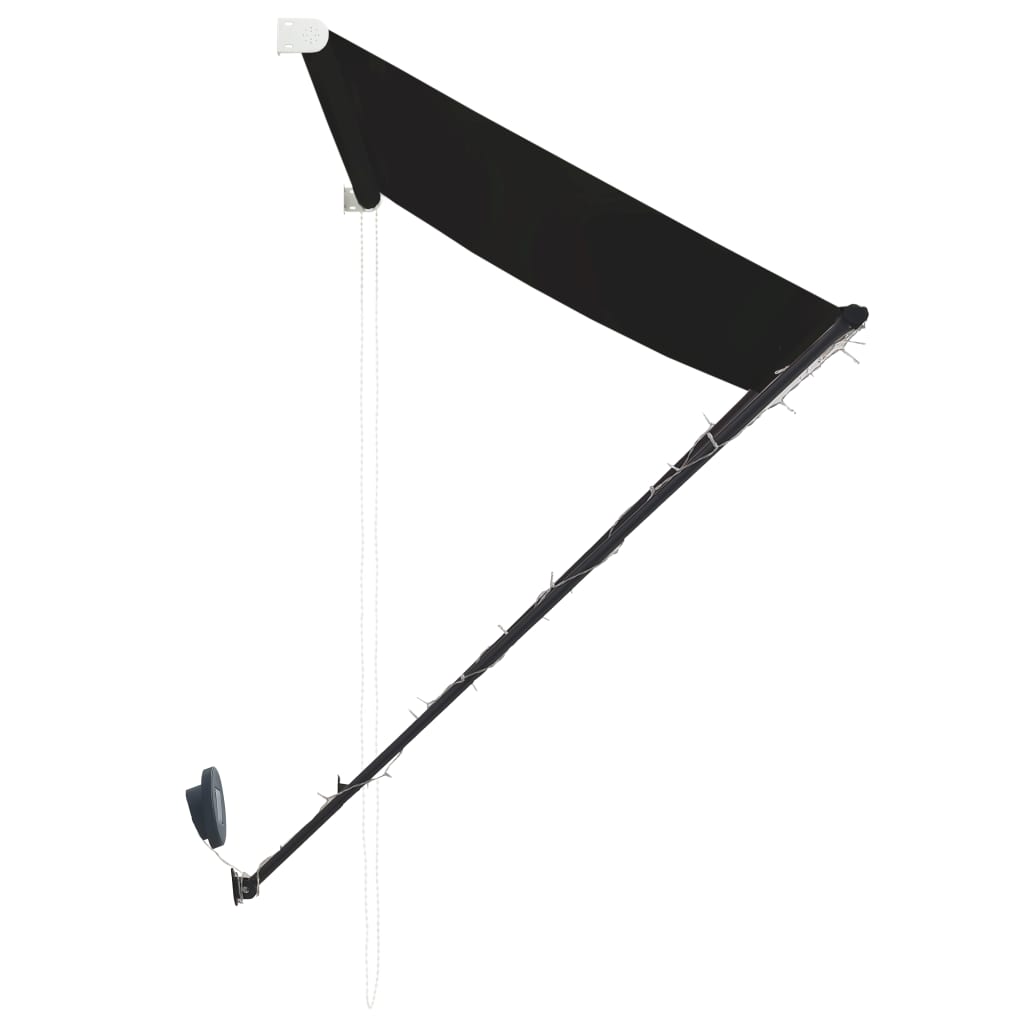 Copertină retractabilă cu LED, antracit, 250 x 150 cm