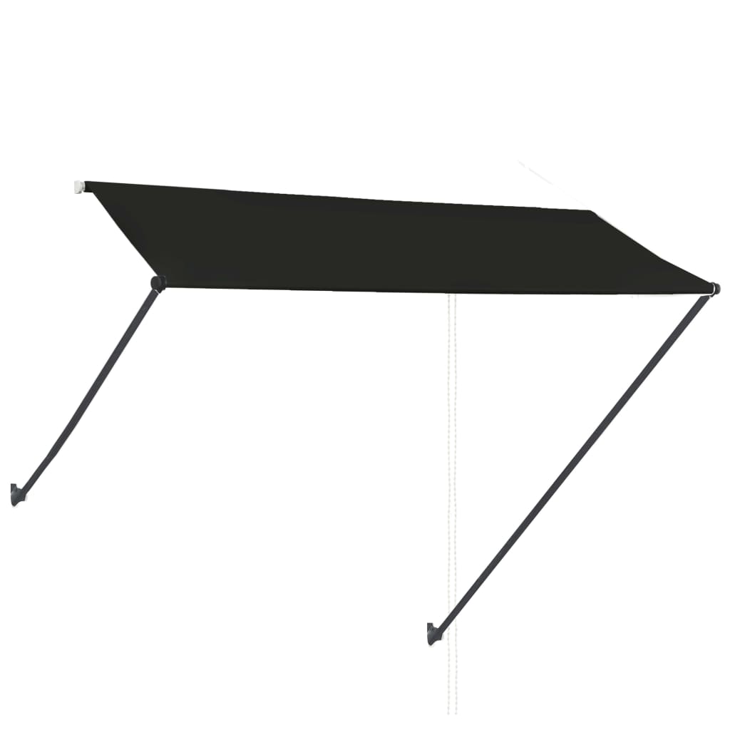 Copertină retractabilă cu LED, antracit, 300 x 150 cm