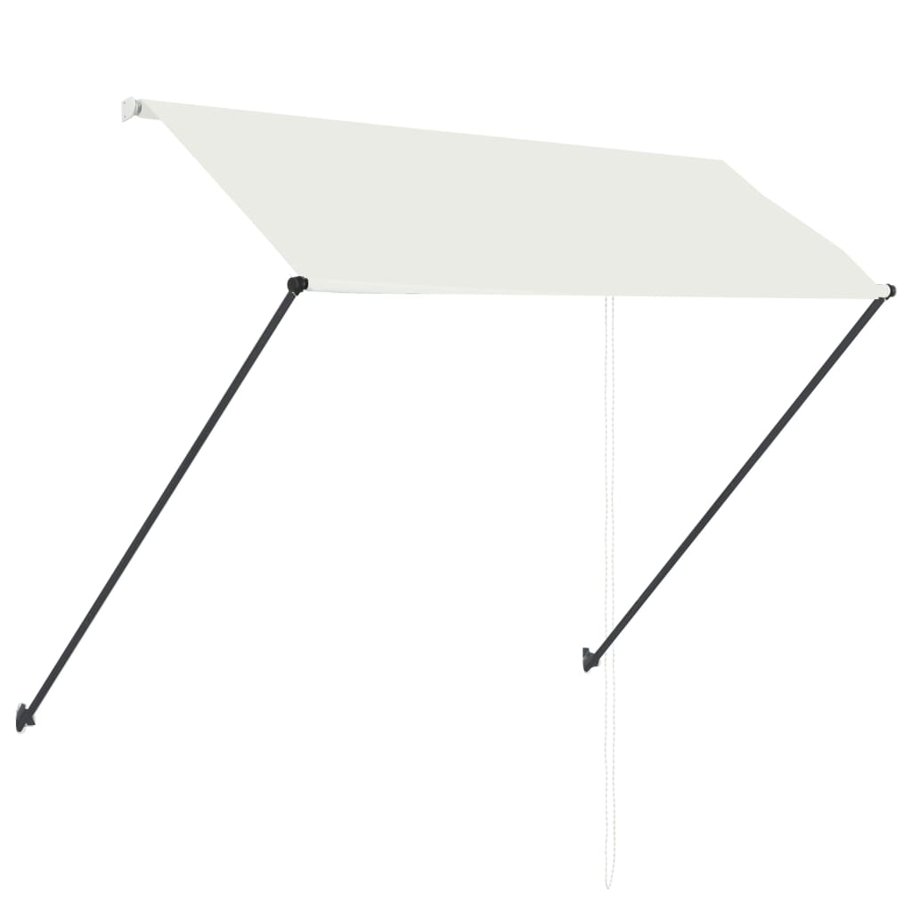 Copertină retractabilă cu LED, crem, 250 x 150 cm