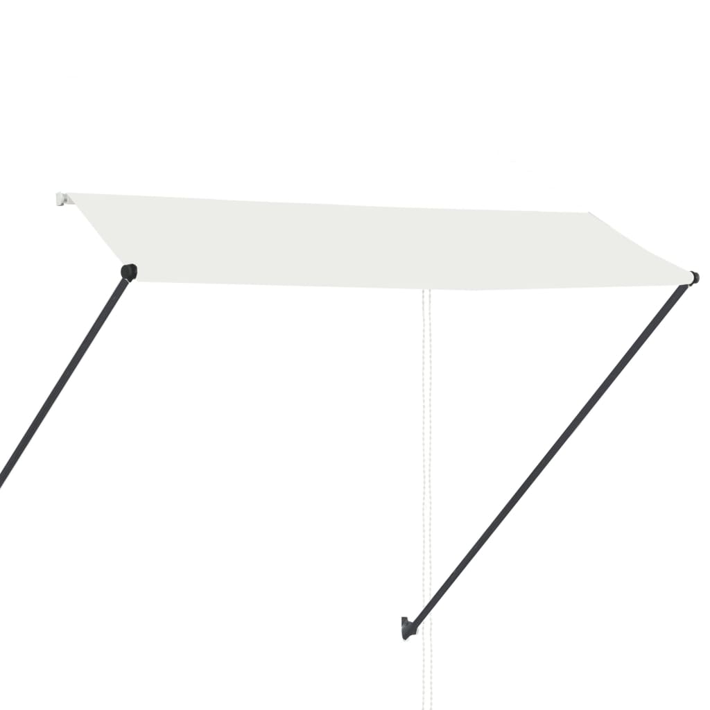 Copertină retractabilă cu LED, crem, 300 x 150 cm