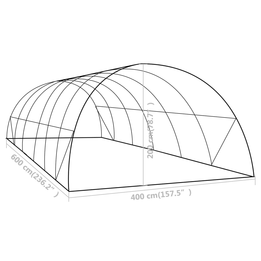 Seră, 24 m², 6 x 4 x 2 m