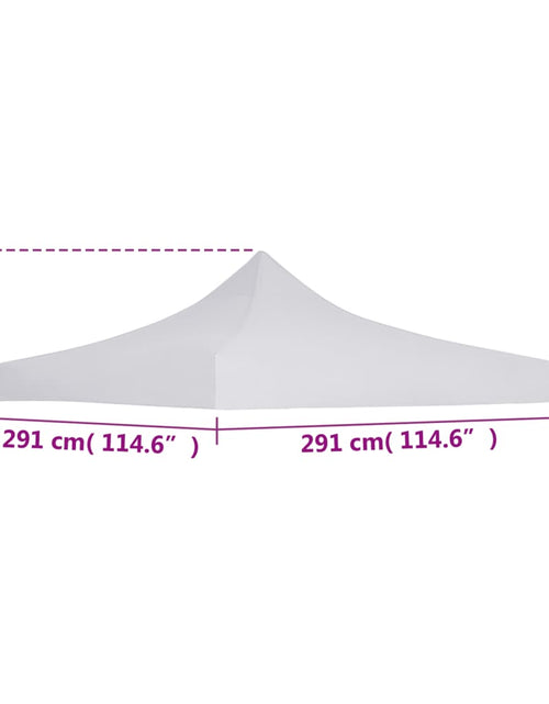 Încărcați imaginea în vizualizatorul Galerie, Acoperiș cort de petrecere, alb, 3 x 3 m
