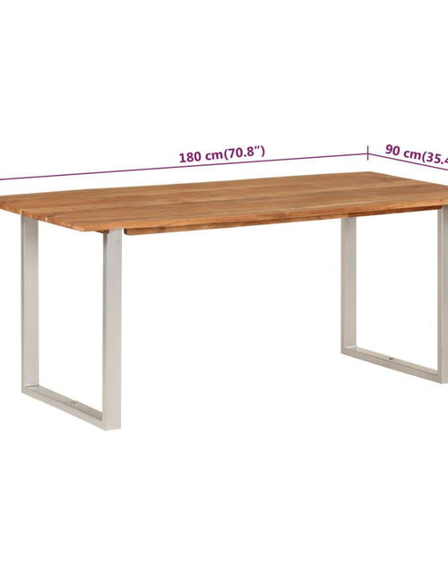 Загрузите изображение в средство просмотра галереи, Masă de bucătărie, 180 x 90 x 76 cm, lemn masiv de acacia
