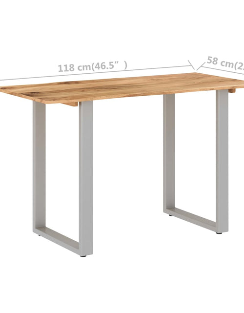 Încărcați imaginea în vizualizatorul Galerie, Masă de bucătărie, 118 x 58 x 76 cm, lemn masiv de acacia
