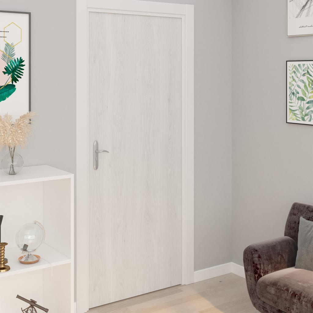 Folie de mobilier autoadezivă, lemn alb, 500 x 90 cm, PVC - Lando