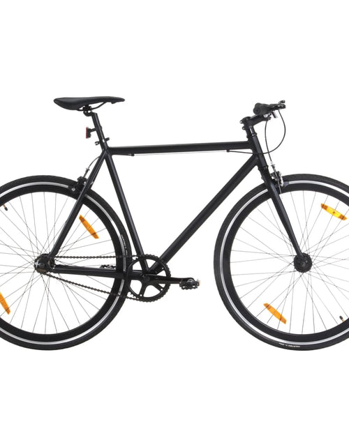 Încărcați imaginea în vizualizatorul Galerie, Bicicletă cu angrenaj fix, negru, 700c, 51 cm
