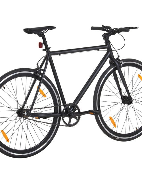 Încărcați imaginea în vizualizatorul Galerie, Bicicletă cu angrenaj fix, negru, 700c, 51 cm
