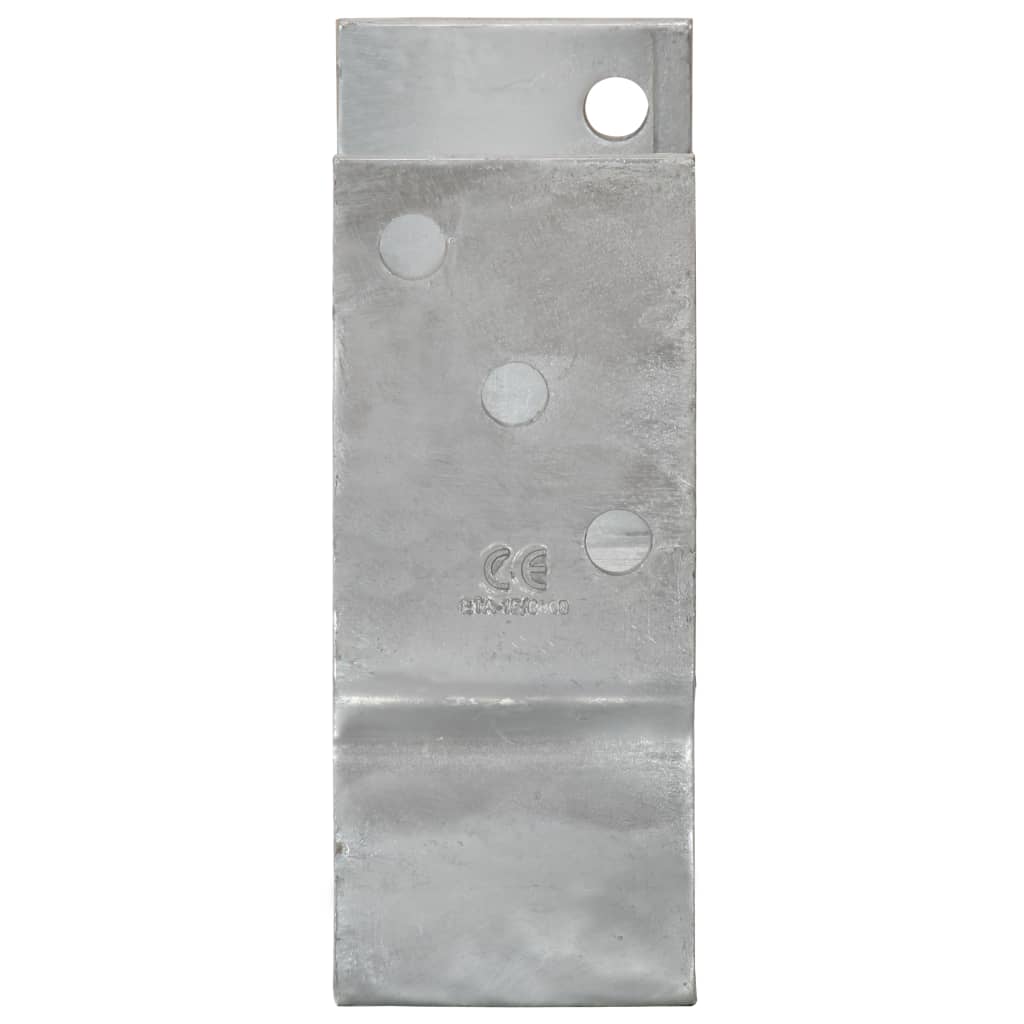 Ancore de gard, 12 buc., argintiu, 9x6x15 cm, oțel galvanizat