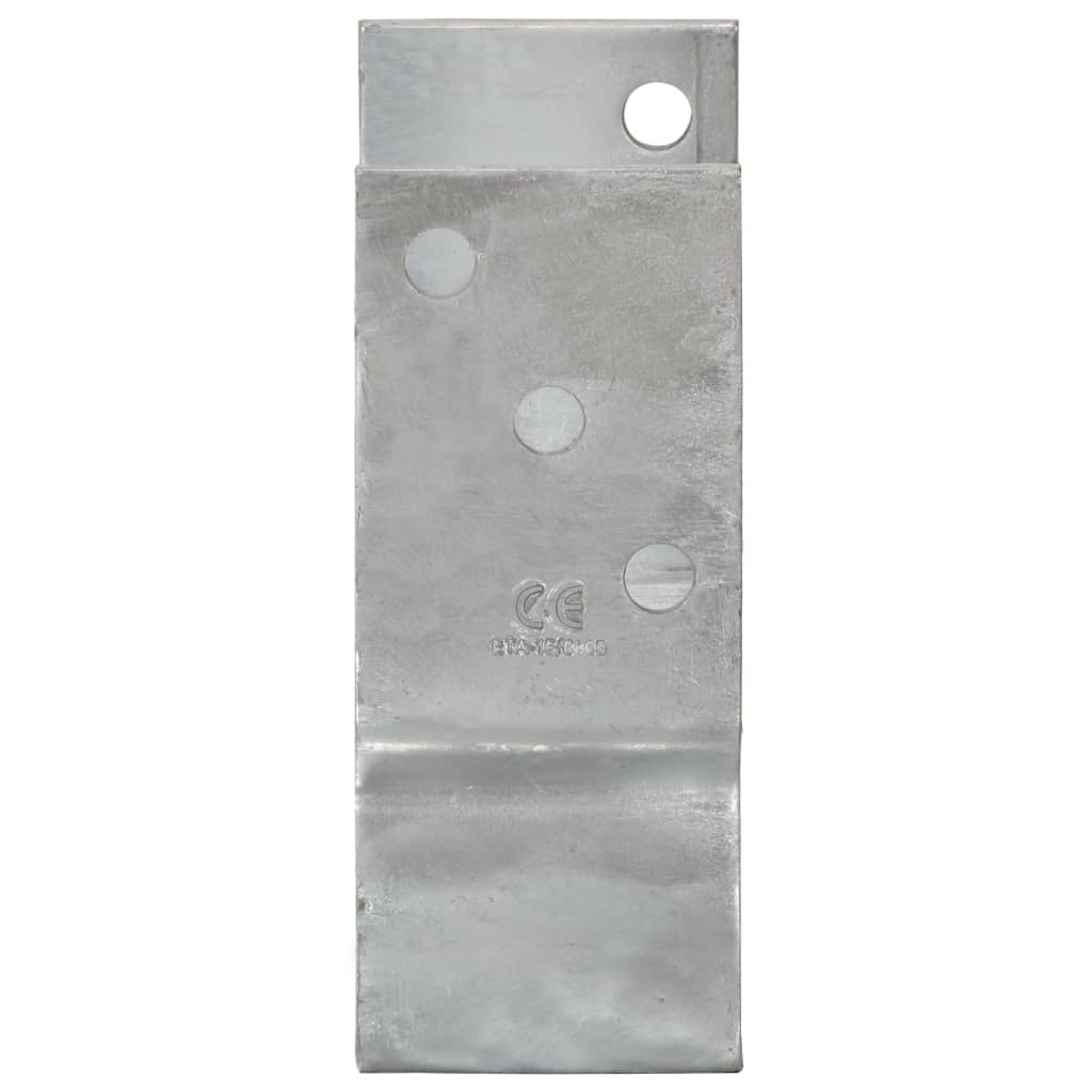 Ancore de gard, 12 buc., argintiu, 12x6x15 cm, oțel galvanizat