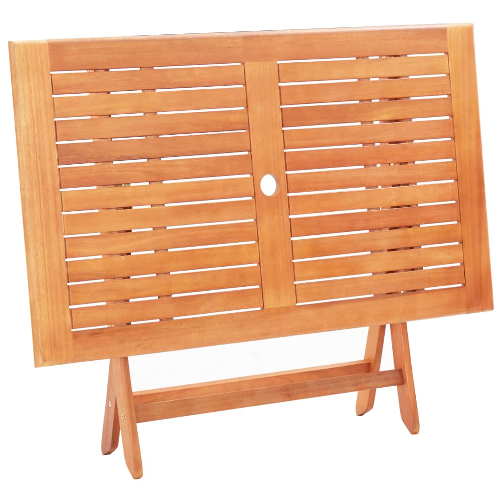 Set mobilier de exterior, 7 piese, gri, lemn masiv de eucalipt