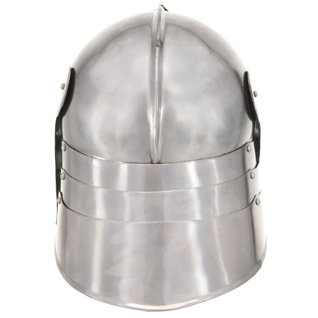 Coif cavaler medieval antichizat jocuri pe roluri argintiu oțel