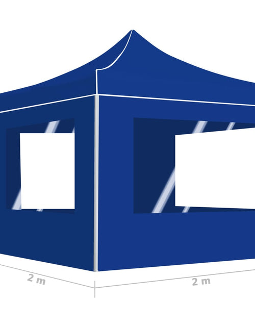 Загрузите изображение в средство просмотра галереи, Cort de petrecere pliabil cu pereți, albastru, 2x2 m, aluminiu - Lando
