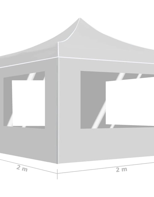 Загрузите изображение в средство просмотра галереи, Cort de petrecere pliabil cu pereți, alb, 2x2 m, aluminiu - Lando
