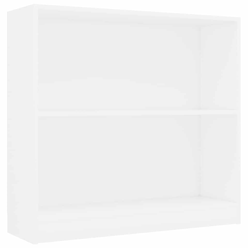 Bibliotecă, alb, 80x24x75 cm, lemn prelucrat