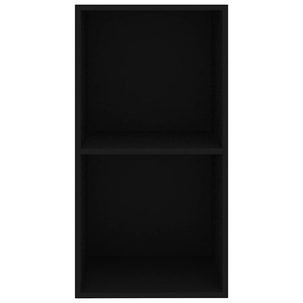 Bibliotecă, negru, 40x30x76,5 cm, lemn prelucrat