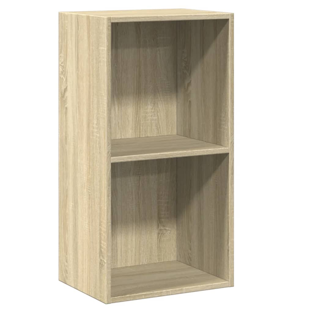 Bibliotecă 2 rafturi stejar sonoma 40x30x76,5 cm lemn prelucrat