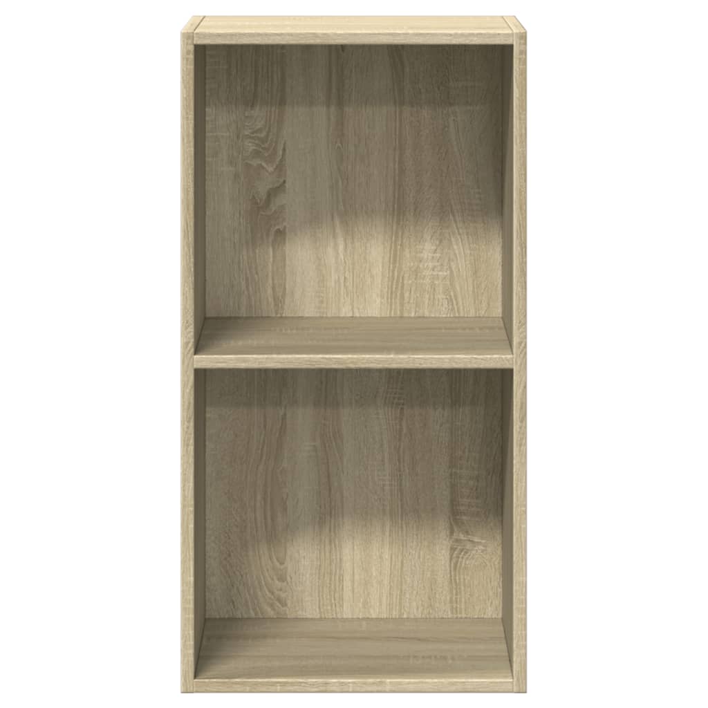 Bibliotecă 2 rafturi stejar sonoma 40x30x76,5 cm lemn prelucrat