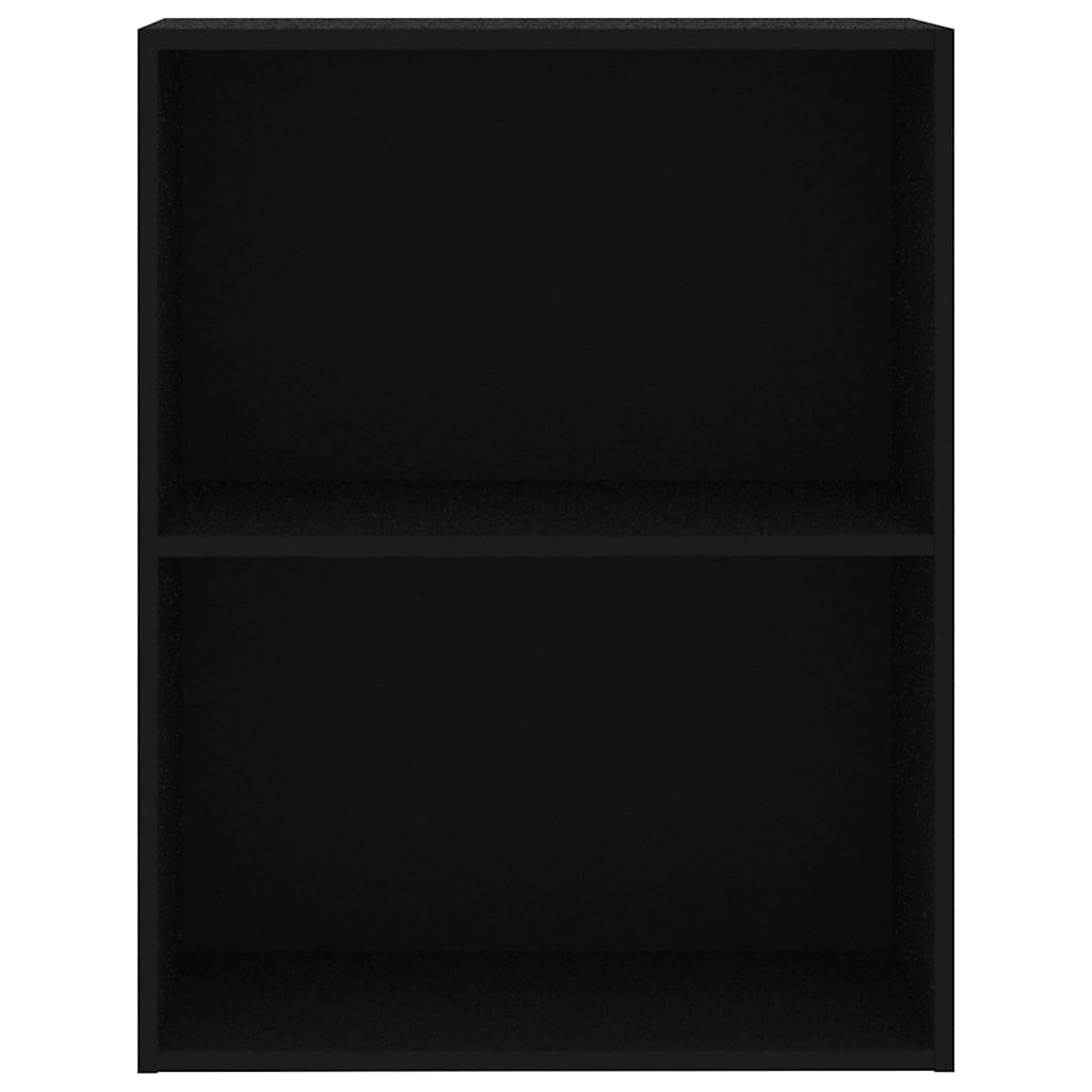 Bibliotecă, negru, 60x30x76,5 cm, lemn prelucrat