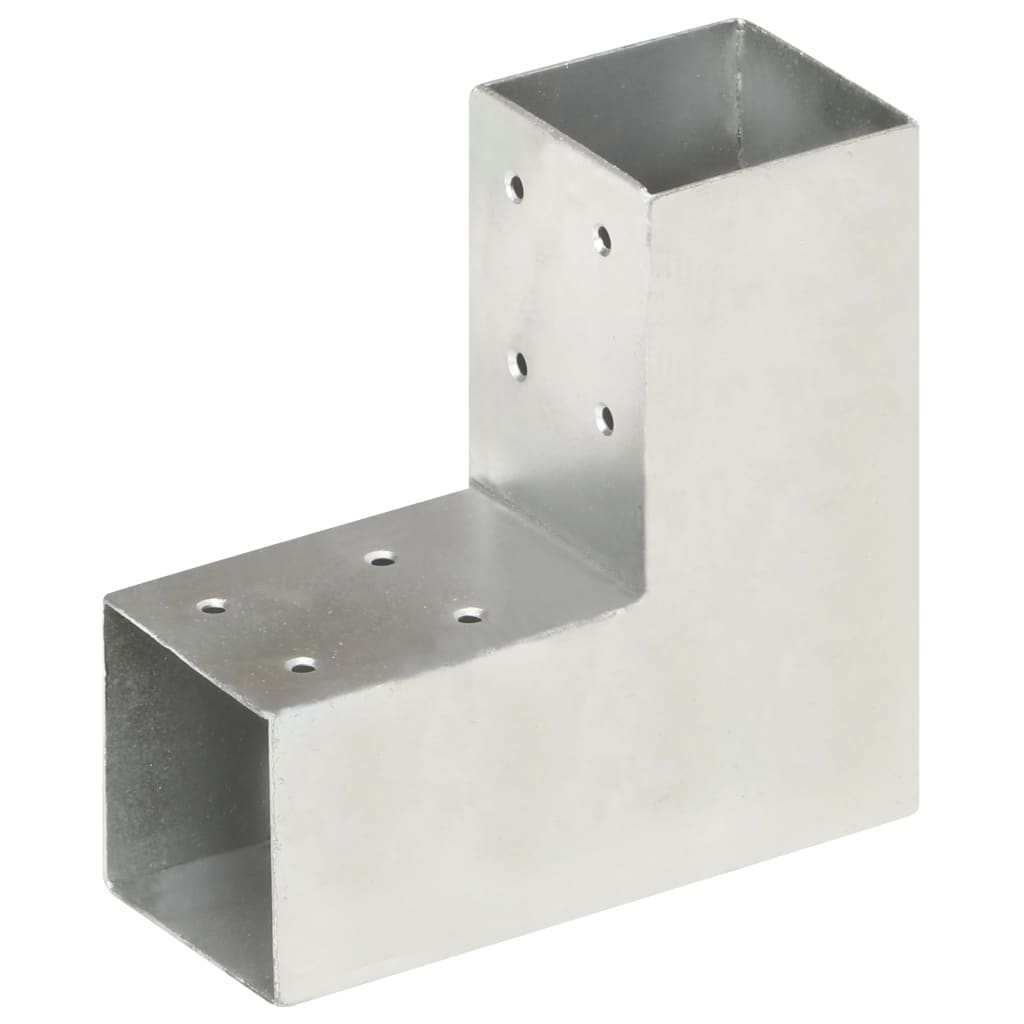 Conectori de grindă, formă L, 4 buc, 71x71 mm, metal galvanizat