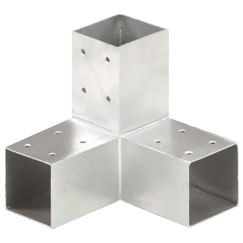 Conectori de grindă, formă Y, 4 buc, 71x71 mm, metal galvanizat