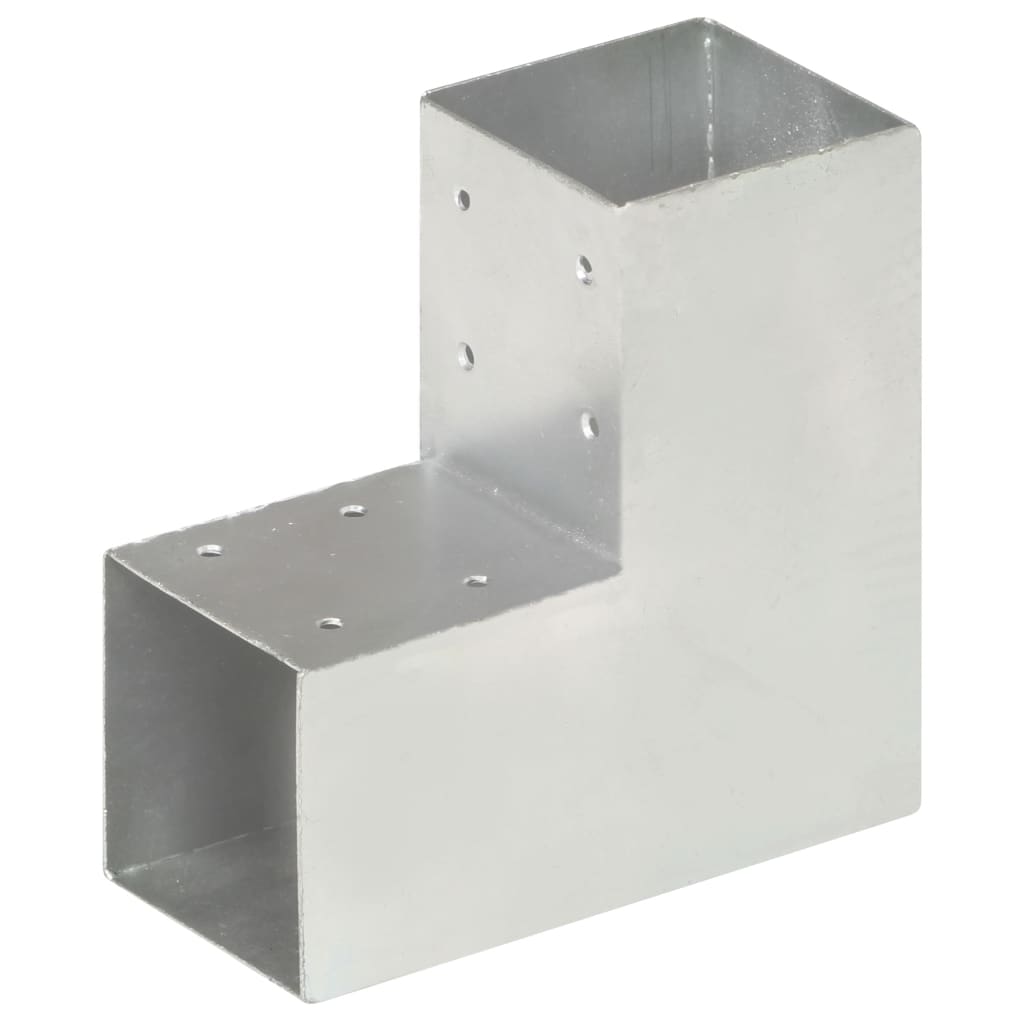 Conectori de grindă, formă L, 4 buc, 91x91 mm, metal galvanizat