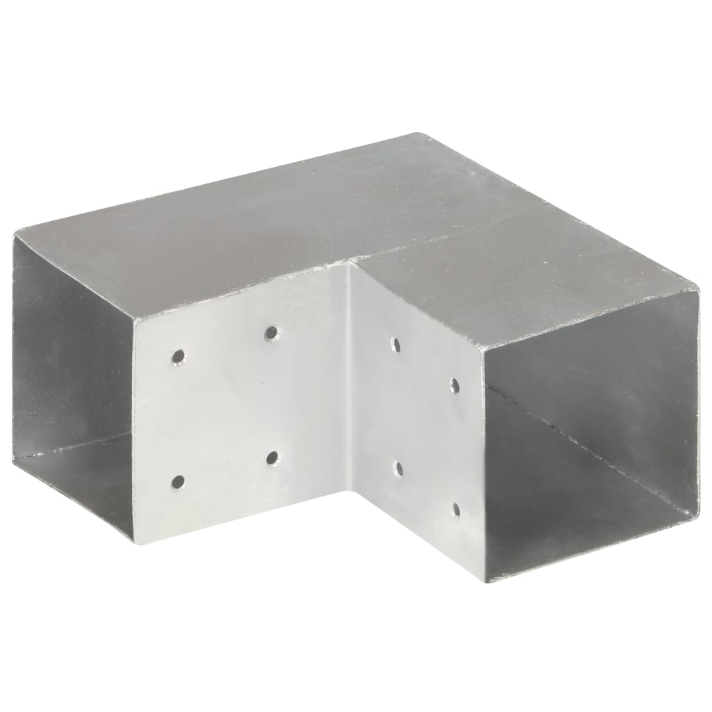 Conectori grindă, formă L, 4 buc, 101x101 mm, metal galvanizat