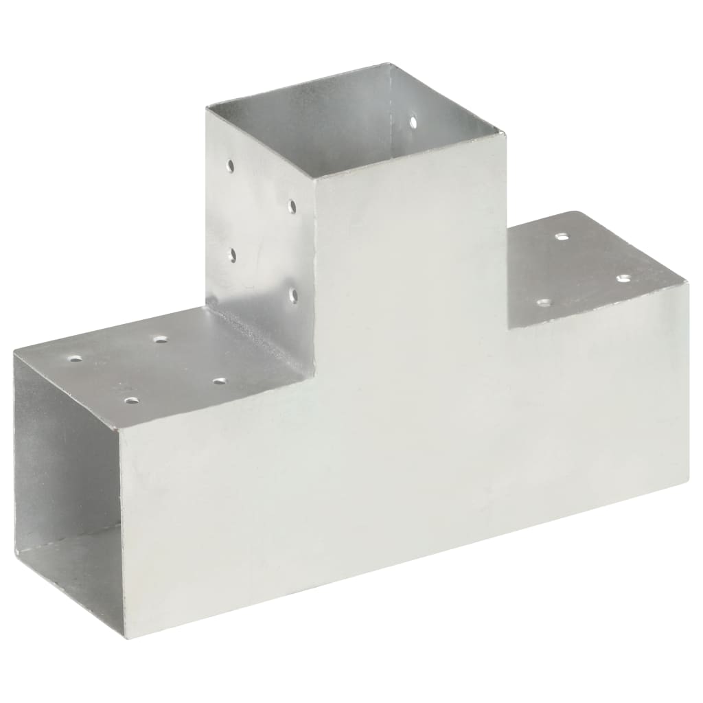 Conectori grindă, formă T, 4 buc, 101x101 mm, metal galvanizat