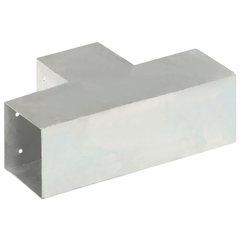 Conectori grindă, formă T, 4 buc, 101x101 mm, metal galvanizat