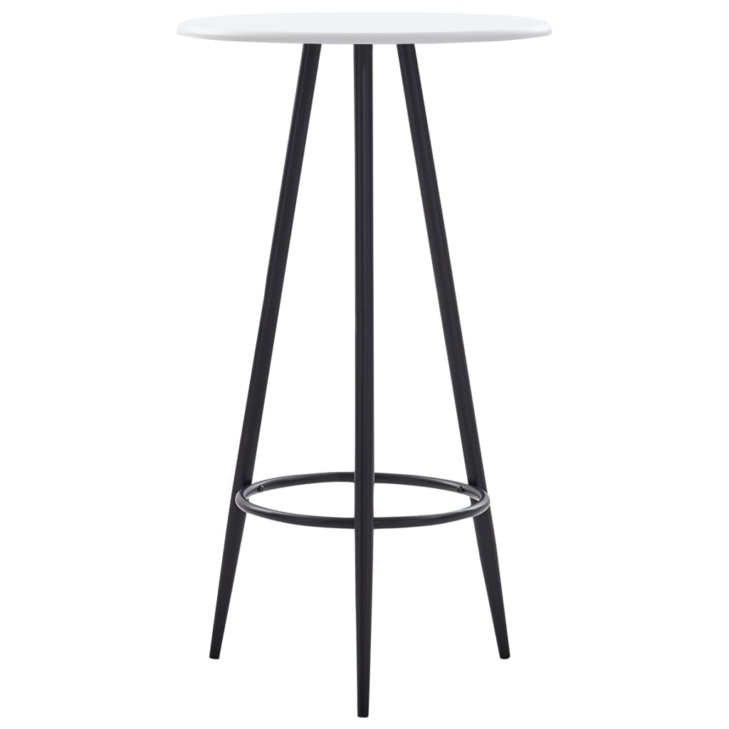 Set mobilier de bar, 5 piese, negru, plastic