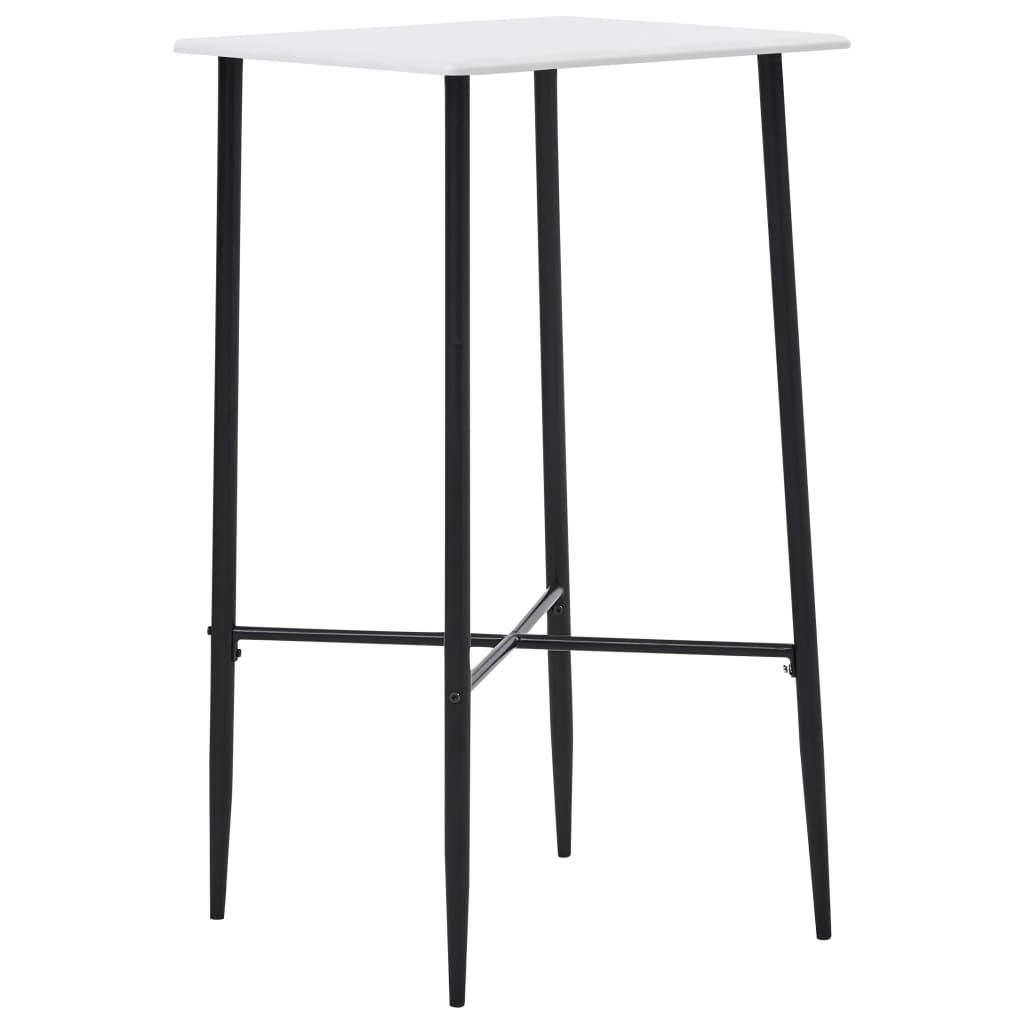 Set mobilier de bar, 5 piese, negru, plastic