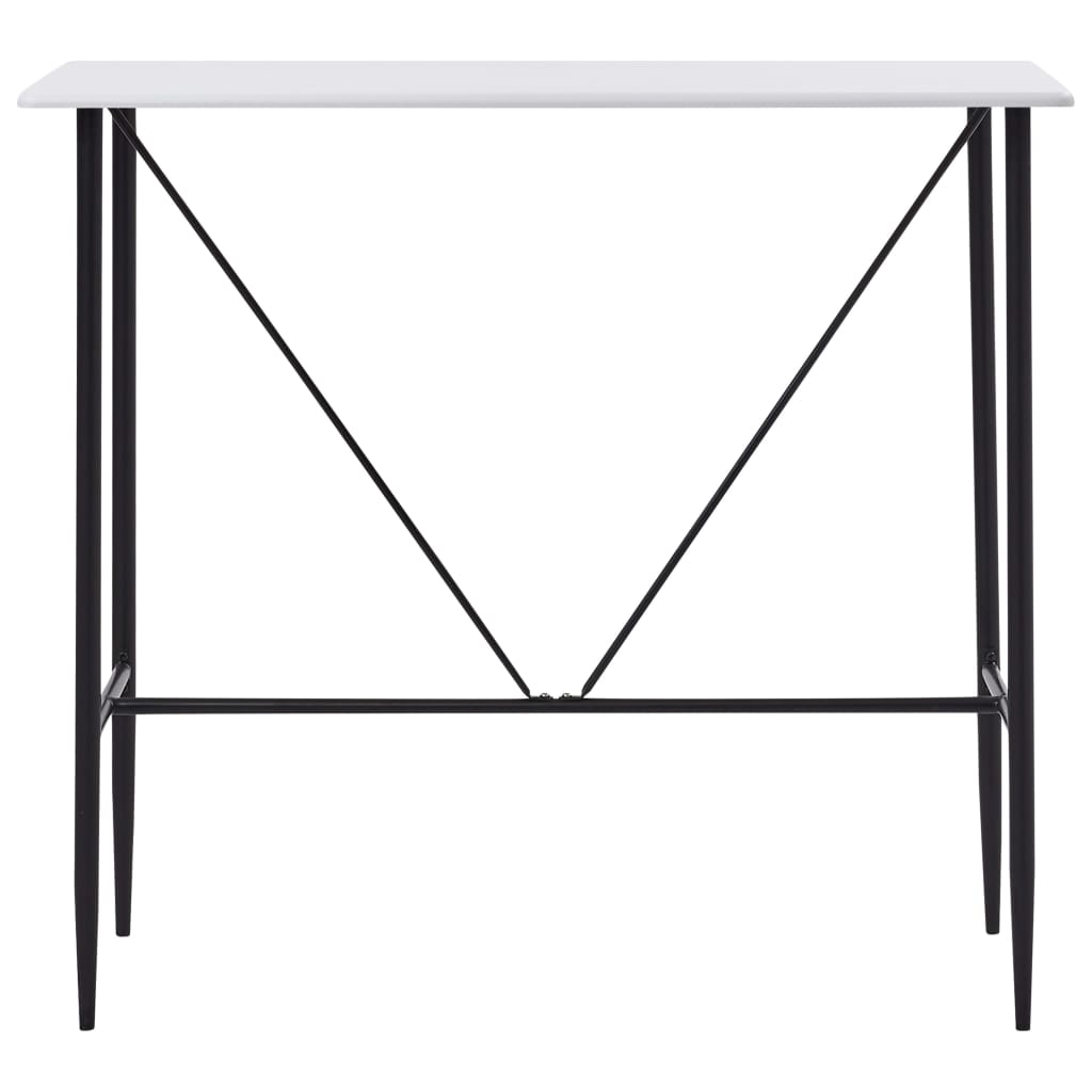 Set mobilier de bar, 5 piese, negru, material textil